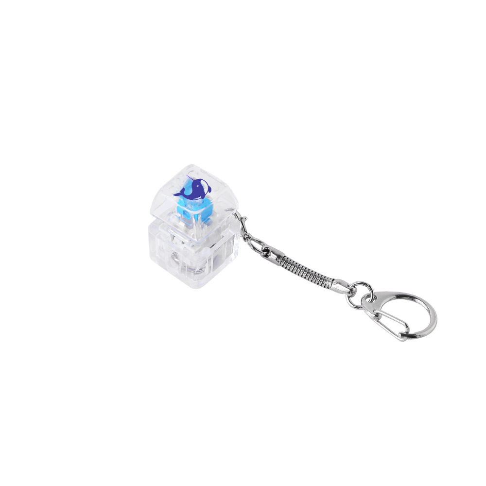 Light-Up Keyboard Keychain Fidget Toy - 1 Key, Transparent - Wayo Product Image