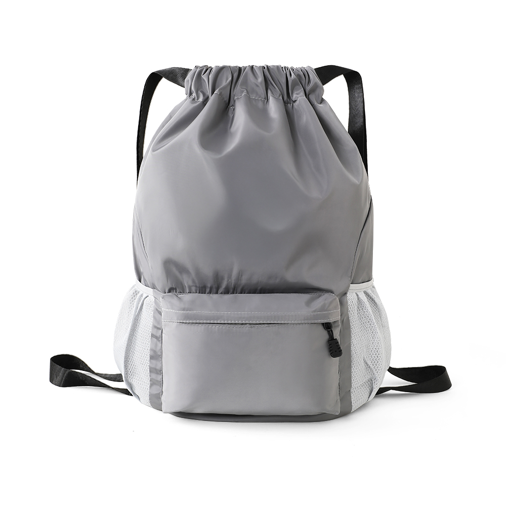 Premium Drawstring Backpack with Zippered Pocket - AABU0009-#888888-2.jpg