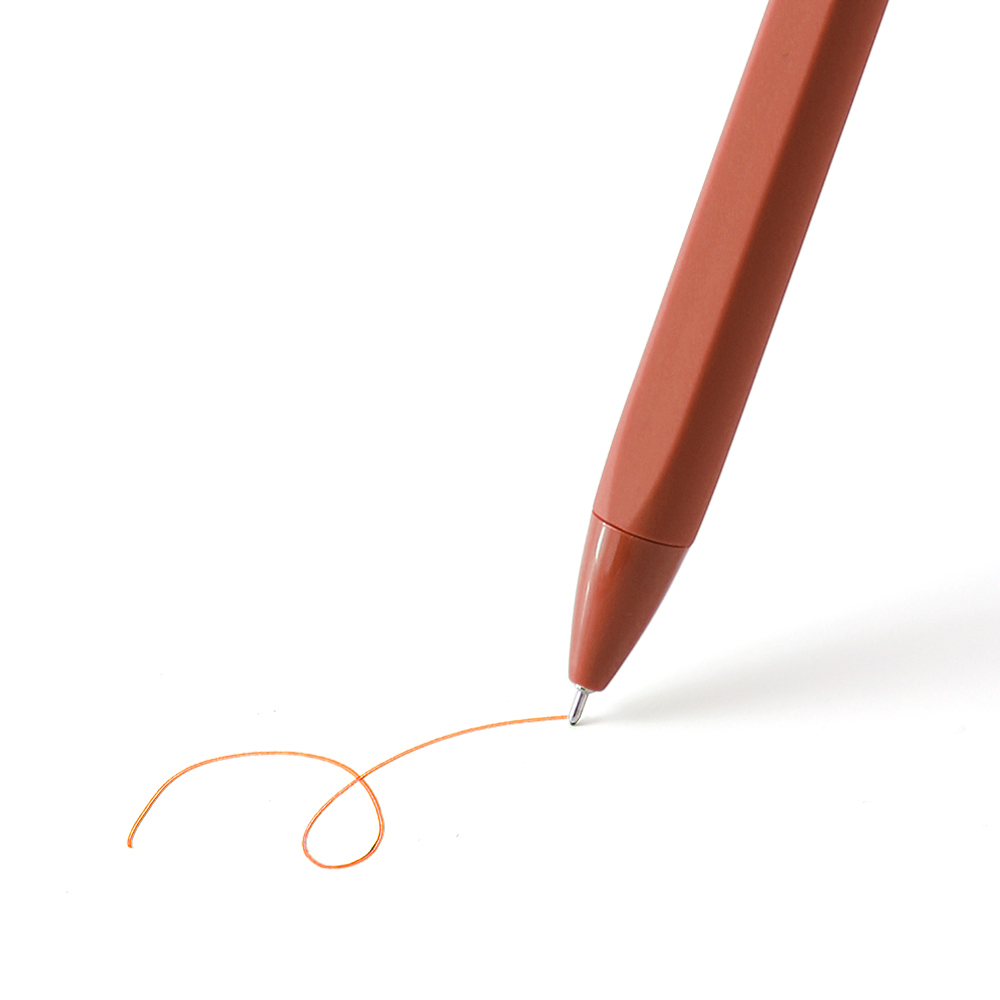 Retractable Color Gel Pen - Matching Ink + Shell - OGOP0011-#C35436-2.jpg