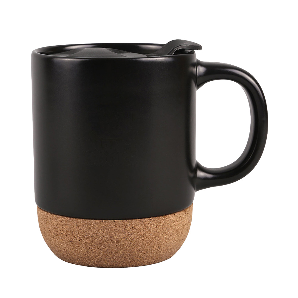 12 oz. Cork Bottom Ceramic Mug with Lid - HLDM0024-#000000-1.jpg