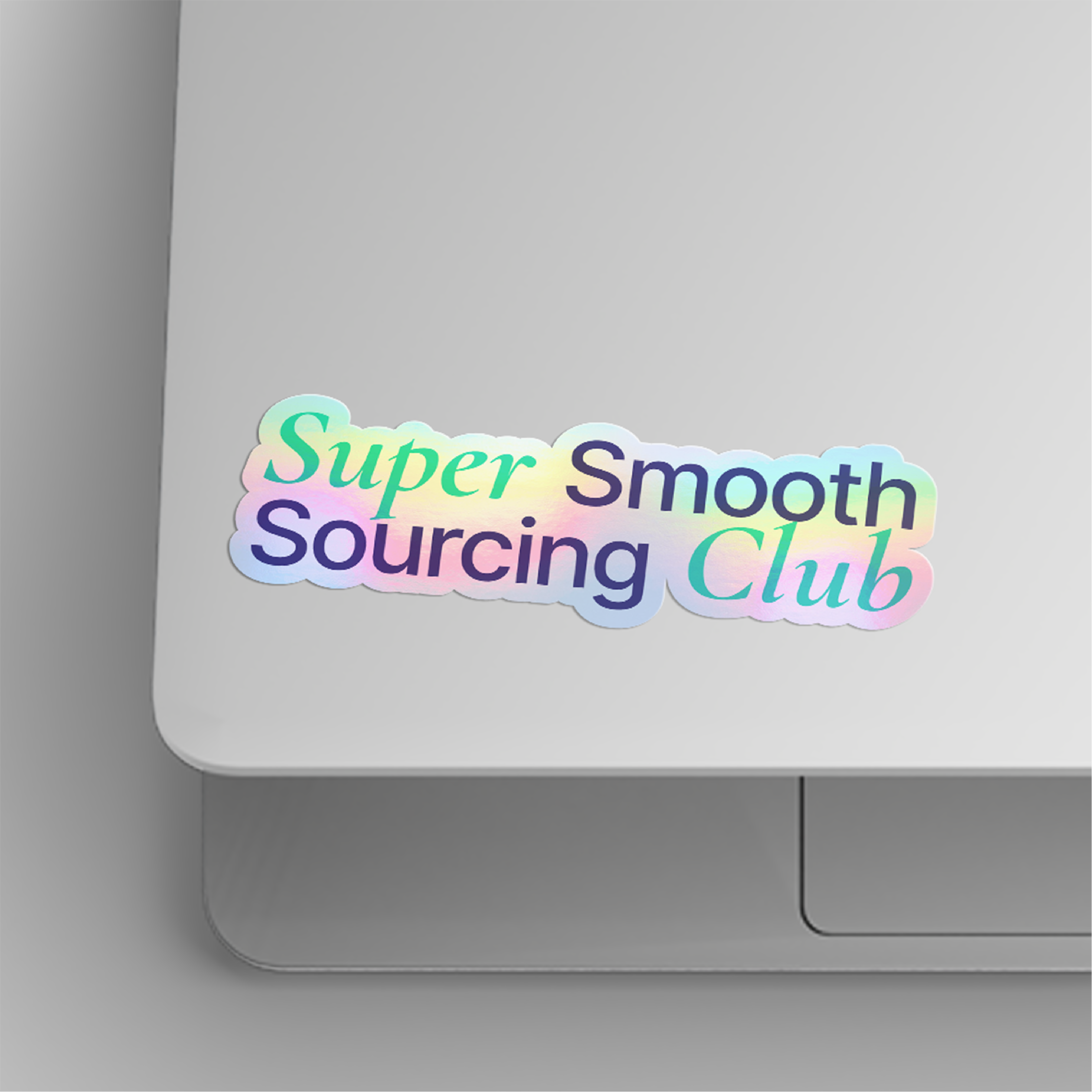 Holographic Rainbow Die Cut Sticker (4") - Custom Shape - Wayo Product Image