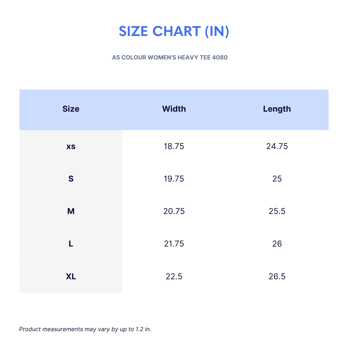 AS Colour Women's Heavy Tee 4080 - Wayo Product Image