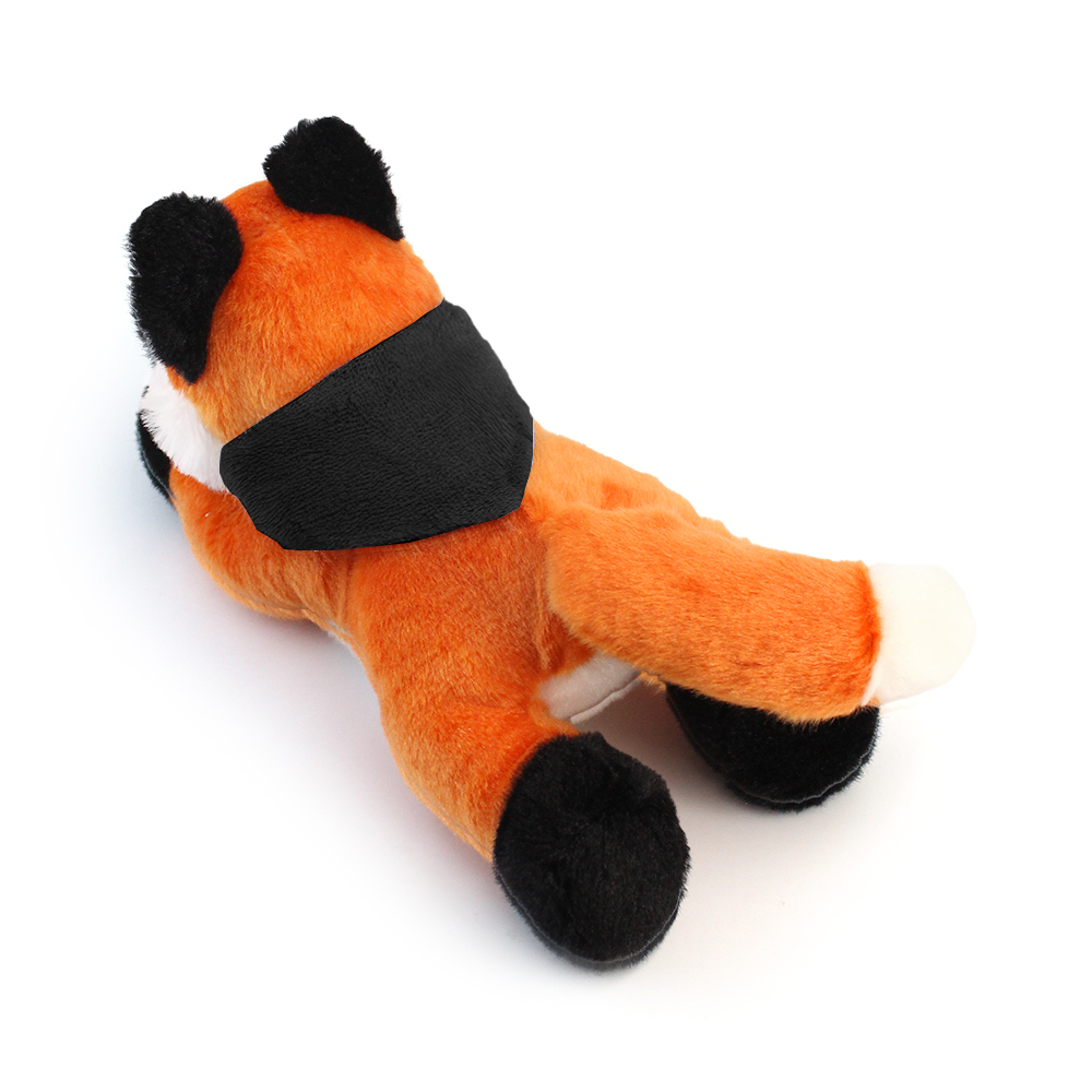 8.6“ Laying Down Plush Toy - Fox with Custom Bandana - OGGP0019-#161518-1.jpg