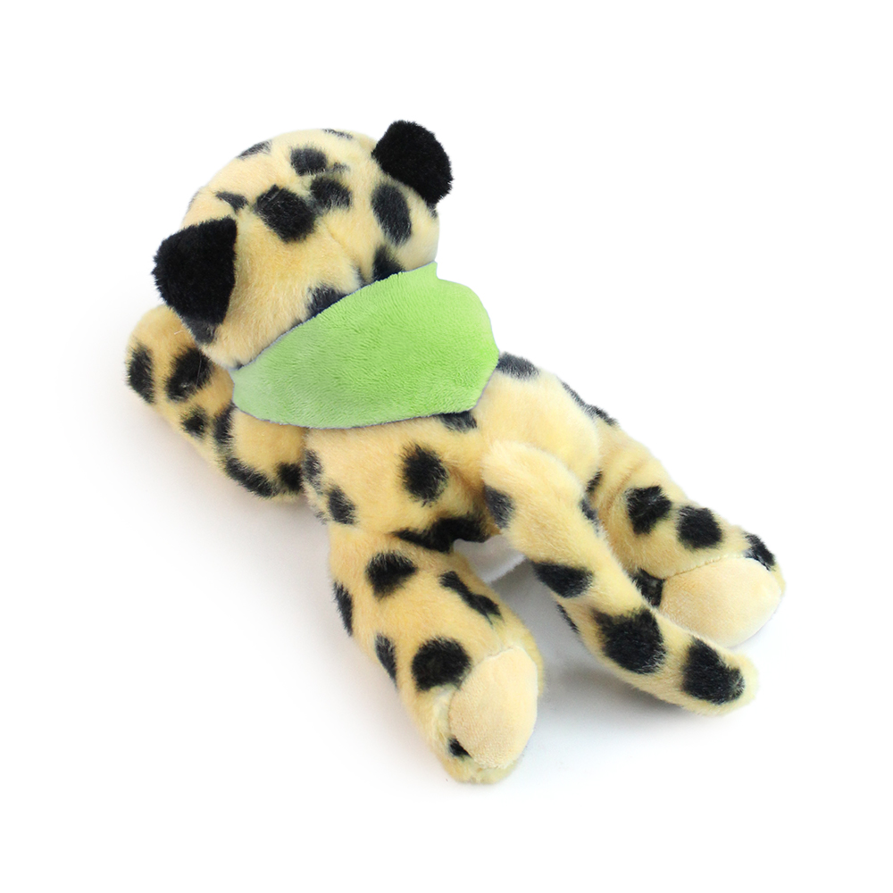 8.6“ Laying Down Plush Toy - Leopard with Custom Bandana - OGGP0018-#BAE783-7.jpg