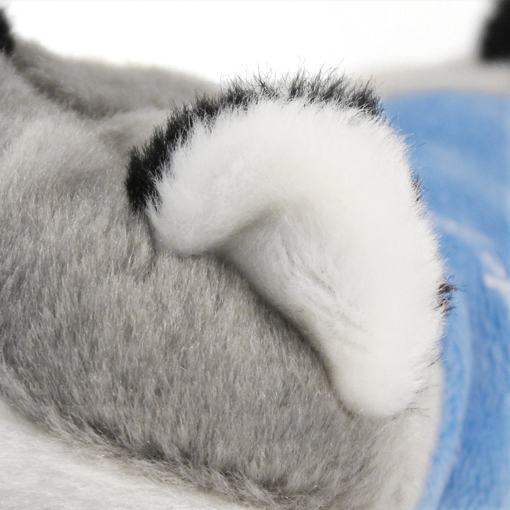 8.6“ Laying Down Plush Toy - Raccoon with Custom Bandana - OGGP0021-Wayo Sample-Details-1.jpg