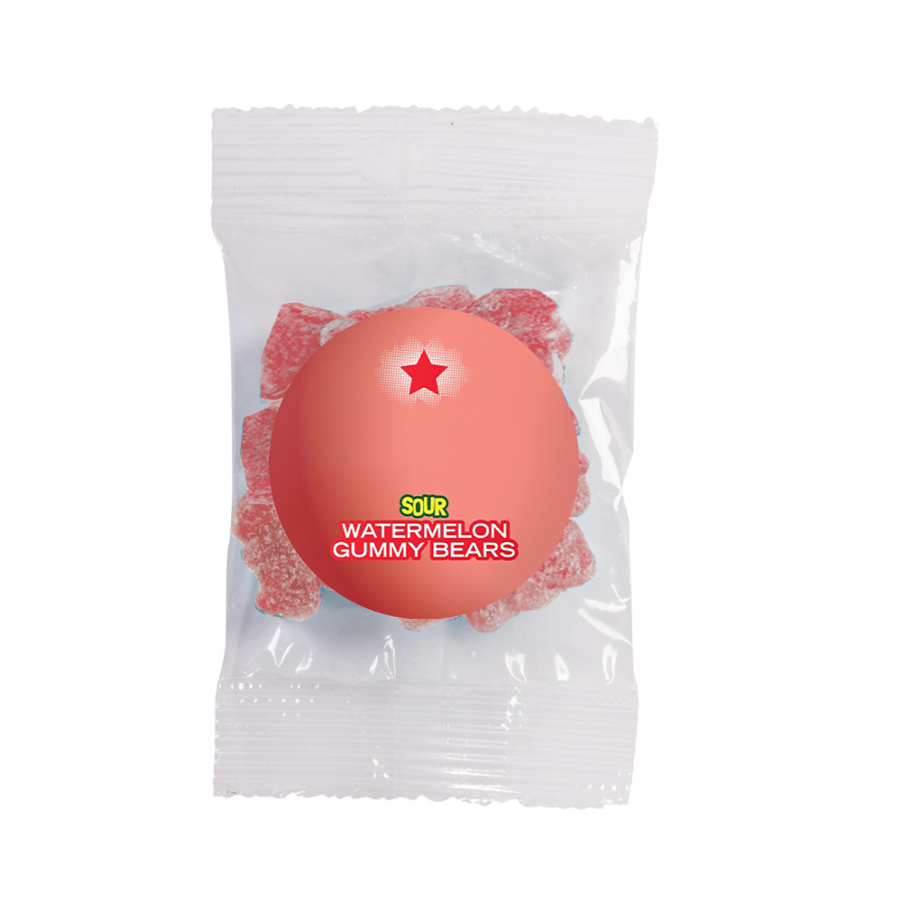 Sour Gummy Bears Snack Pack - Flavor by Color, 1 oz - HLST0020-#E97978-2.jpg