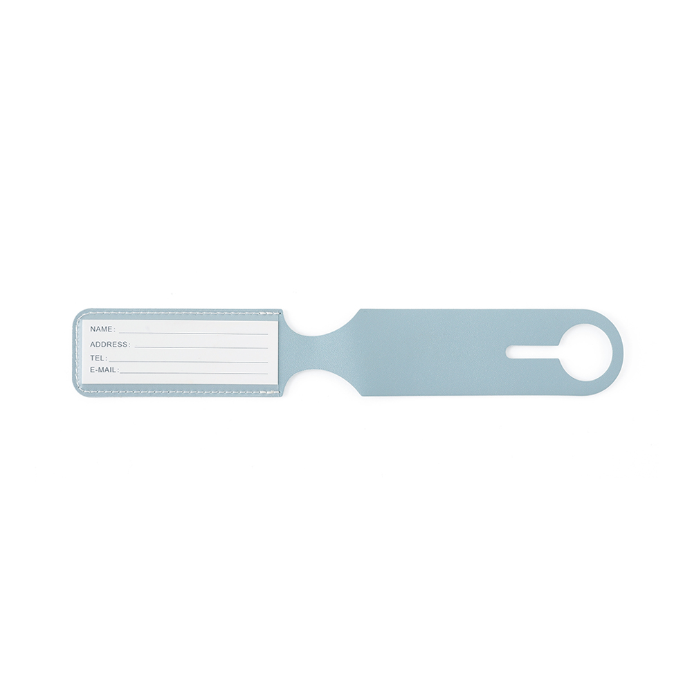 Slim Vegan Leather Luggage Tag - Wayo Product Image