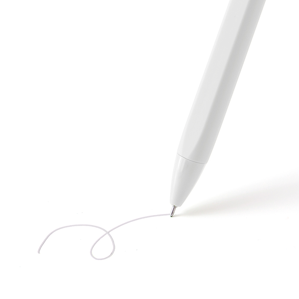 Retractable Color Gel Pen - Matching Ink + Shell - OGOP0011-#E3E1DF-1.jpg