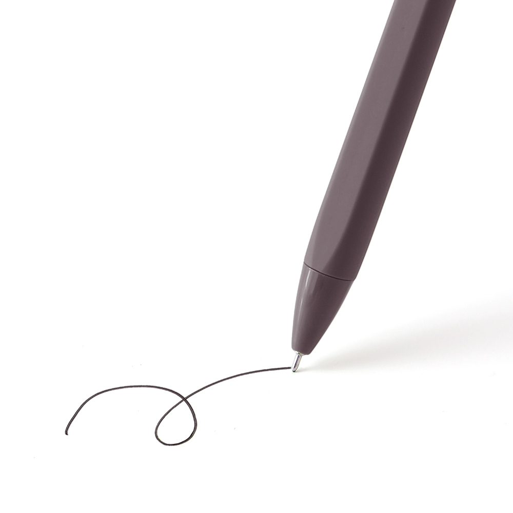 Retractable Color Gel Pen - Matching Ink + Shell - OGOP0011-#4C4548-10.jpg