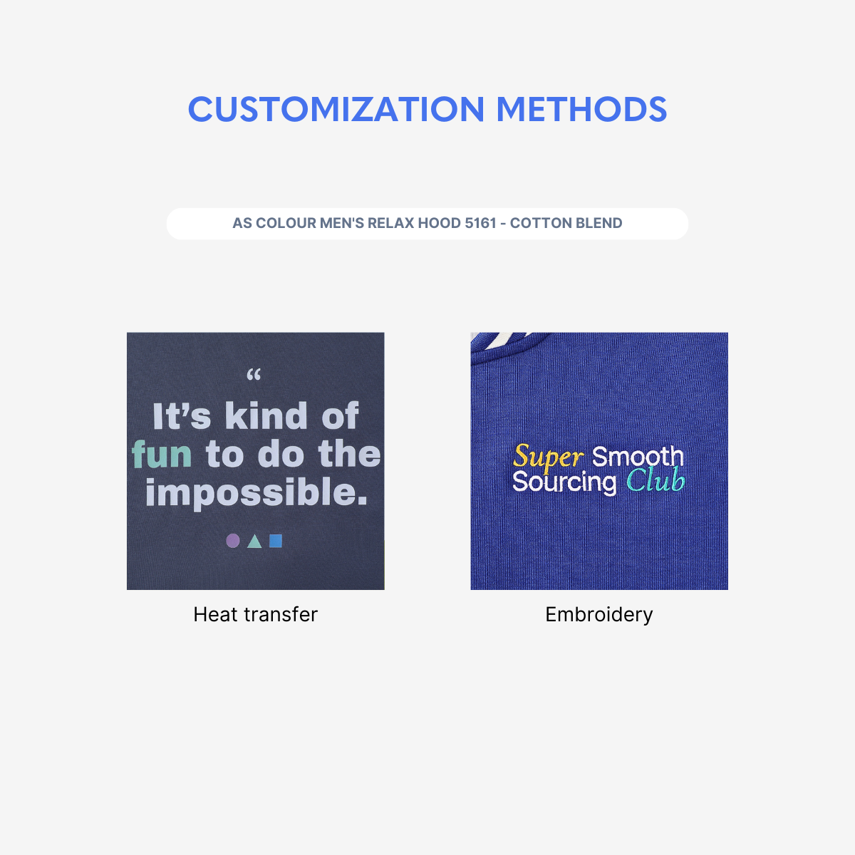 AS Colour Men's Relax Hood 5161 - Cotton Blend - Wayo Product Image