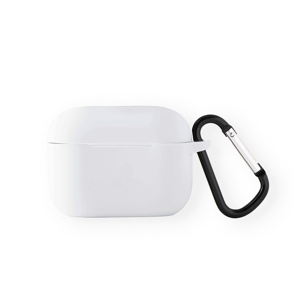 Silicone AirPods Pro 3 Case with Carabiner - TETA0013-#FDFDFD-2.jpg