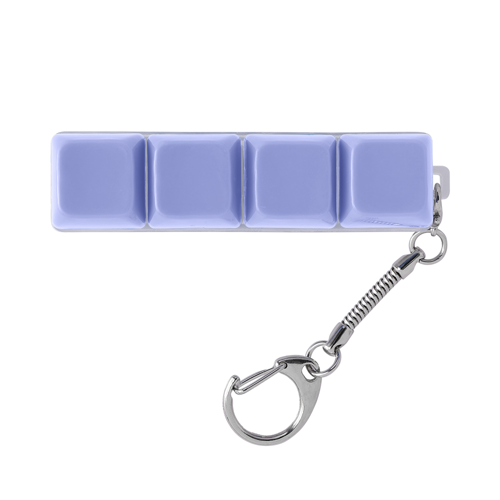 Light-Up Keyboard Keychain Fidget Toy - 4 Keys, Opaque - OGGT0019-#a0a7d8-10.jpg