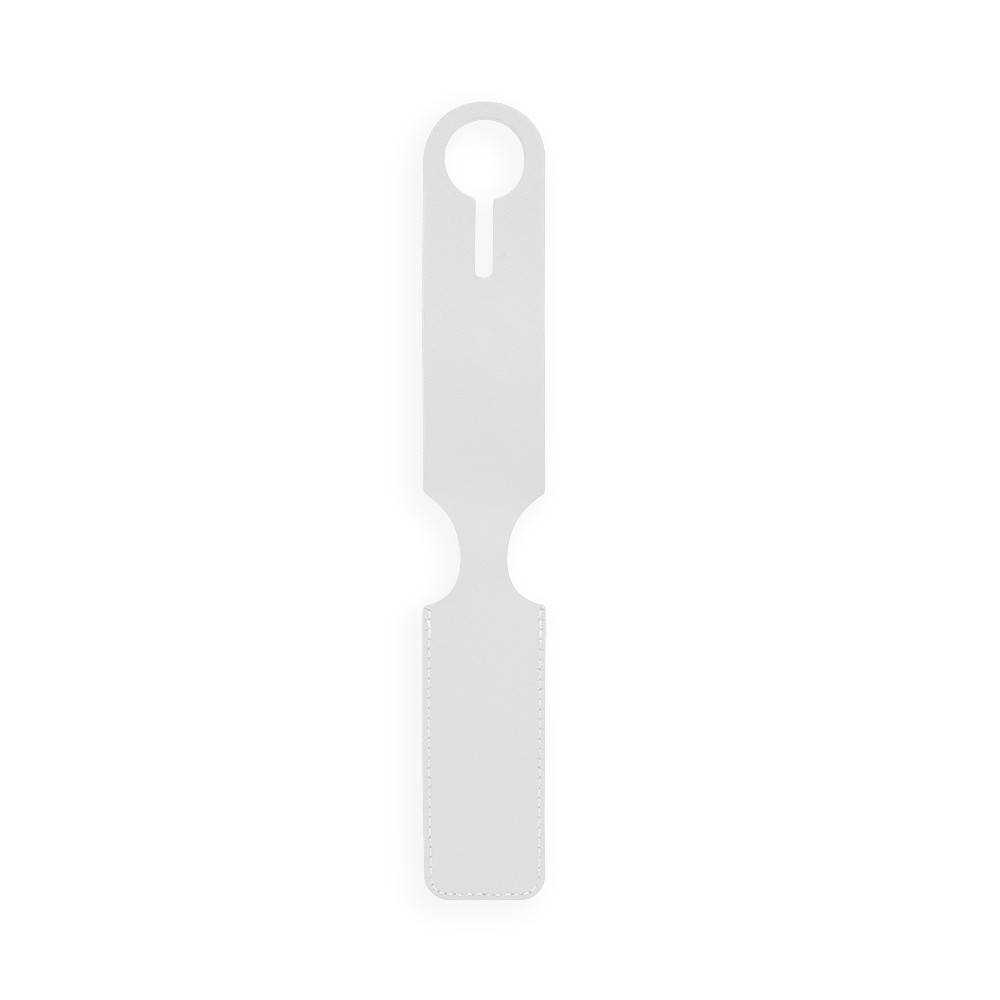 Slim Vegan Leather Luggage Tag - HLTT0001-#F6F5F7-2.jpg