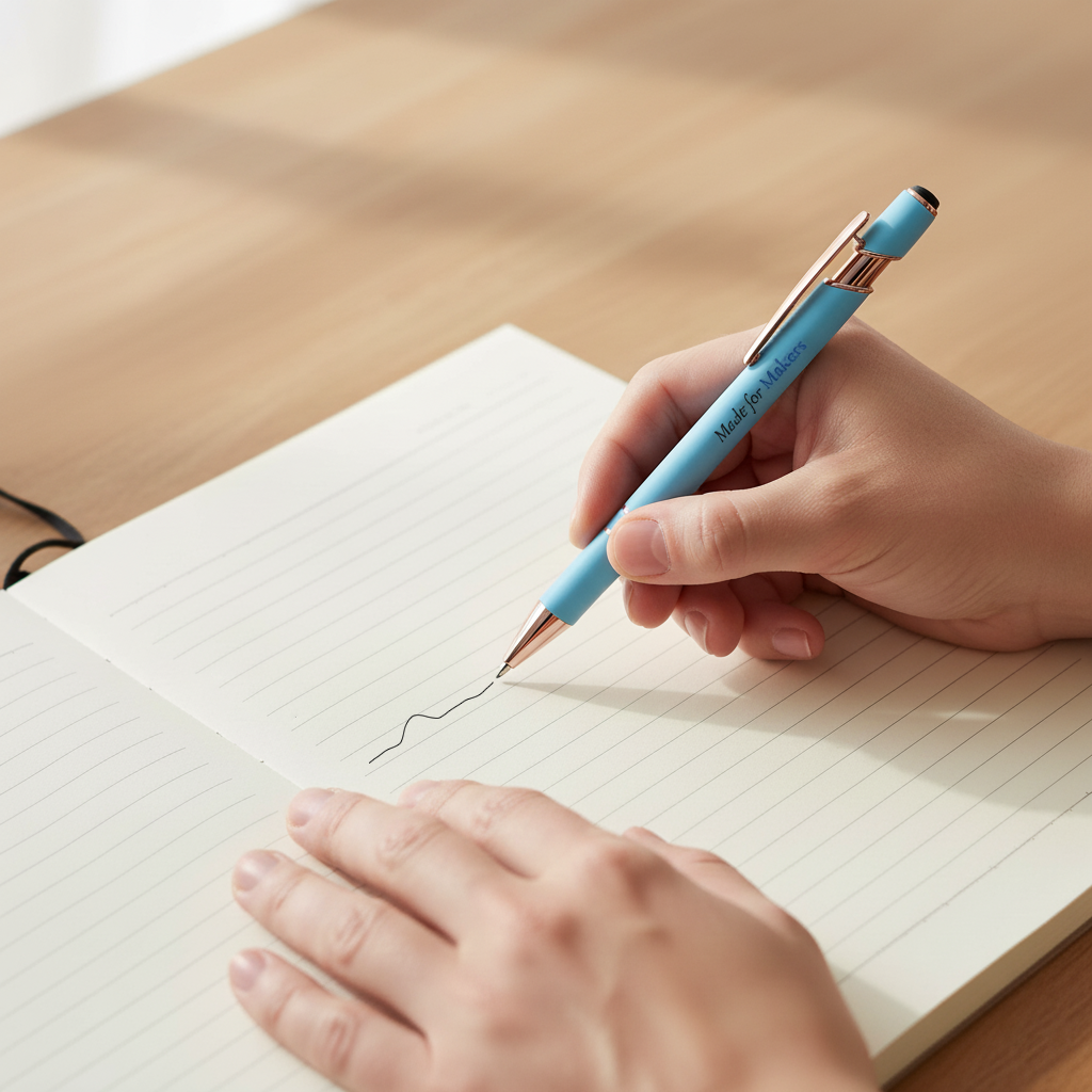 2-in-1 Soft-Touch Ballpoint Stylus Pen - Rose Gold with Silver Accents - OGOP0010-2-in-1 Soft-Touch Ballpoint Stylus Pen - Rose Gold with Silver Accents.png