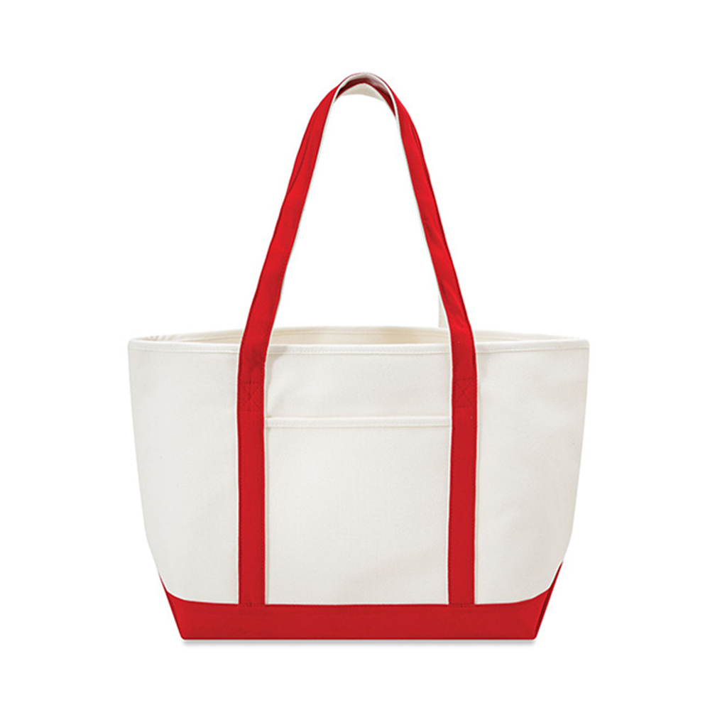 24 oz. Ultra-Heavyweight Two-Tone Canvas Tote Bag - AABT0031-#cb2e2a-1.png