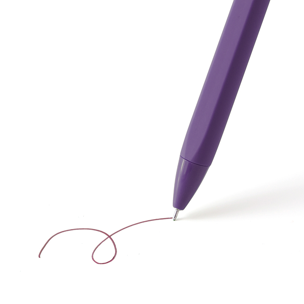 Retractable Color Gel Pen - Matching Ink + Shell - OGOP0011-#5E3F63-9.jpg