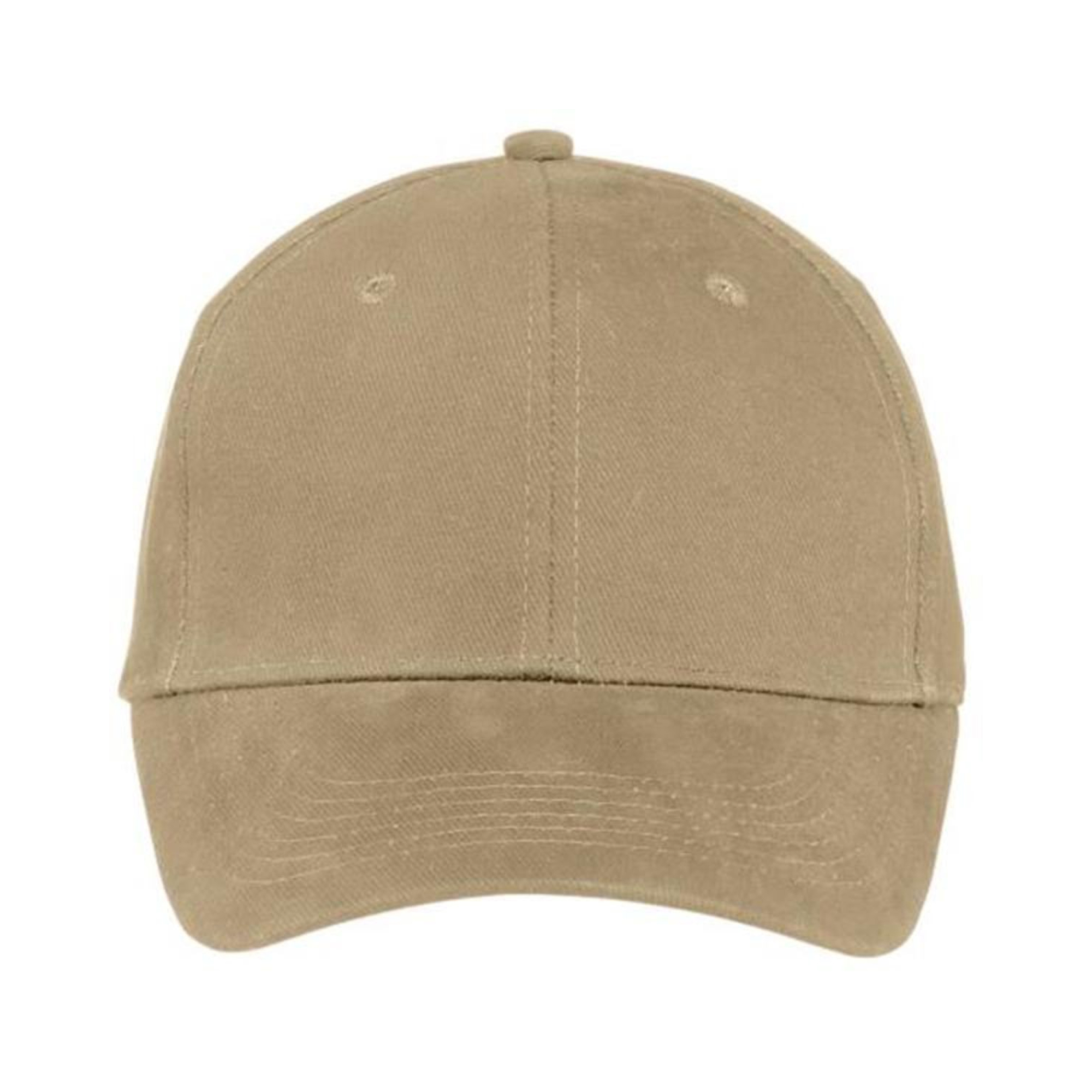 Brushed Twill Structured Baseball Cap - 100% Cotton - AAAH0029-#9f8868-4.jpg