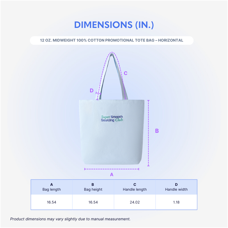 12 oz. Midweight 100% Cotton Promotional Tote Bag - Expanded Base - AABT0026-Dimensions.png