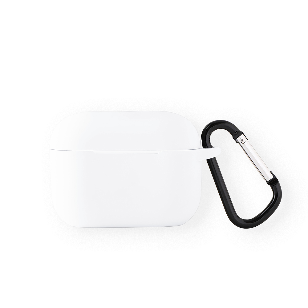 Silicone AirPods Pro 3 Case with Carabiner - TETA0013-#FDFDFD-2.jpg