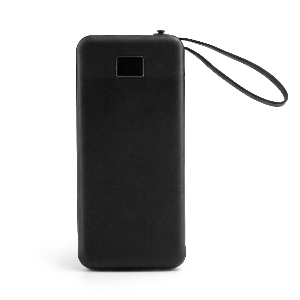 3-in-1 Power Bank with Integrated Cables and Wall Plug - 10,000 mAh - TETP0008-#000000-1.jpg