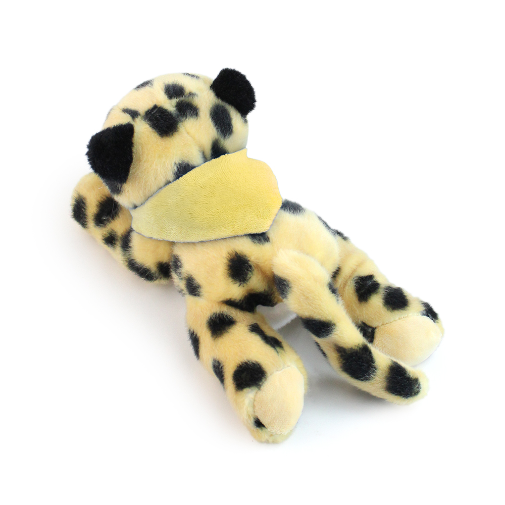8.6“ Laying Down Plush Toy - Leopard with Custom Bandana - OGGP0018-#F9DE7B-5.jpg