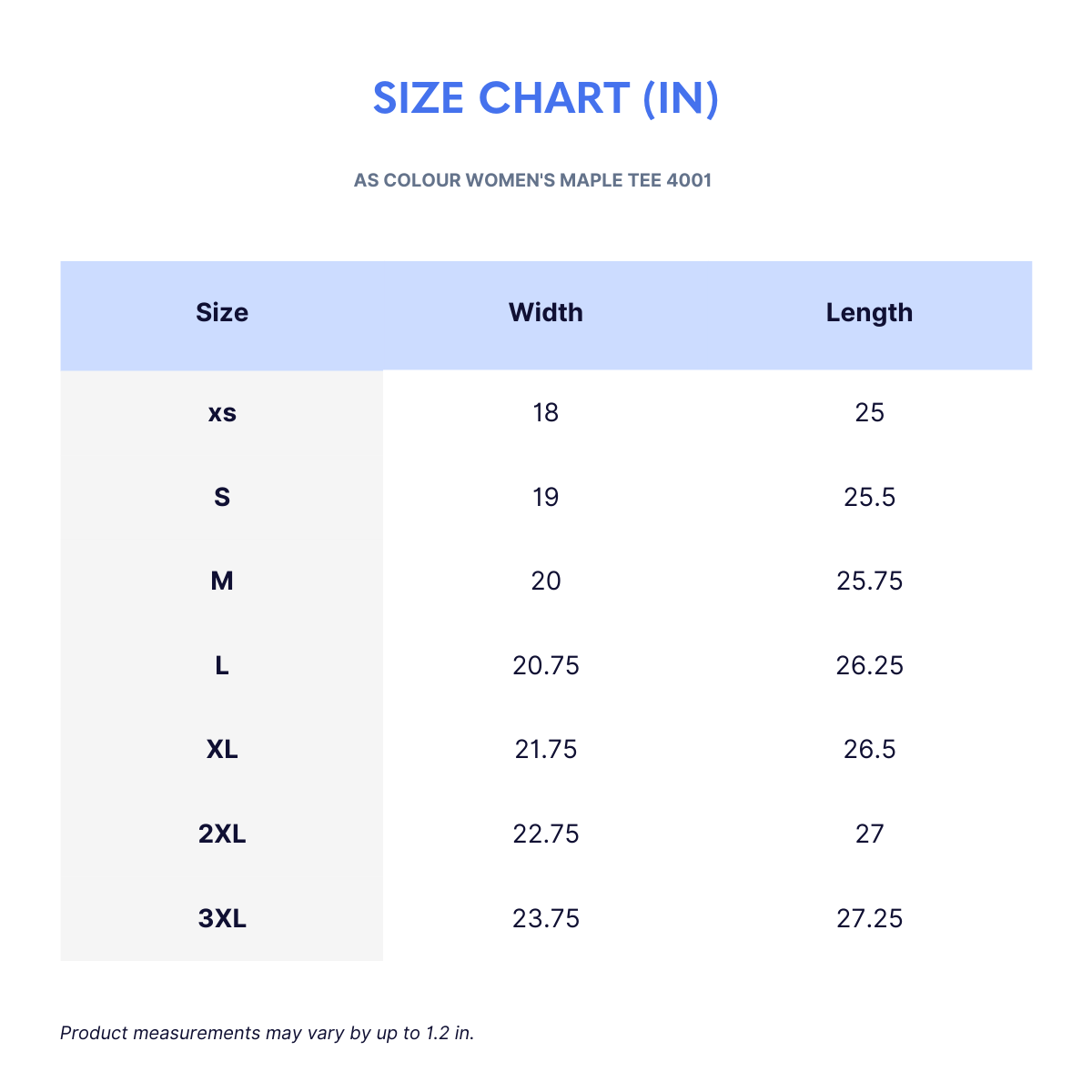 AS Colour Women's Maple Tee 4001 - Wayo Product Image