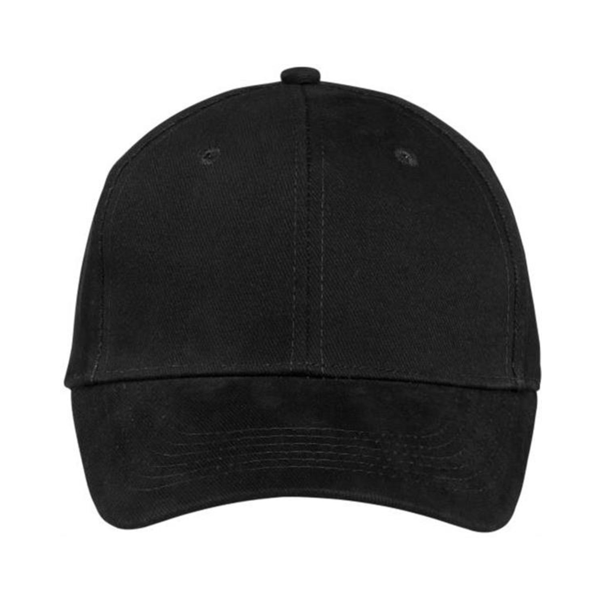 Brushed Twill Structured Baseball Cap - 100% Cotton - AAAH0029-#242424-1.jpg
