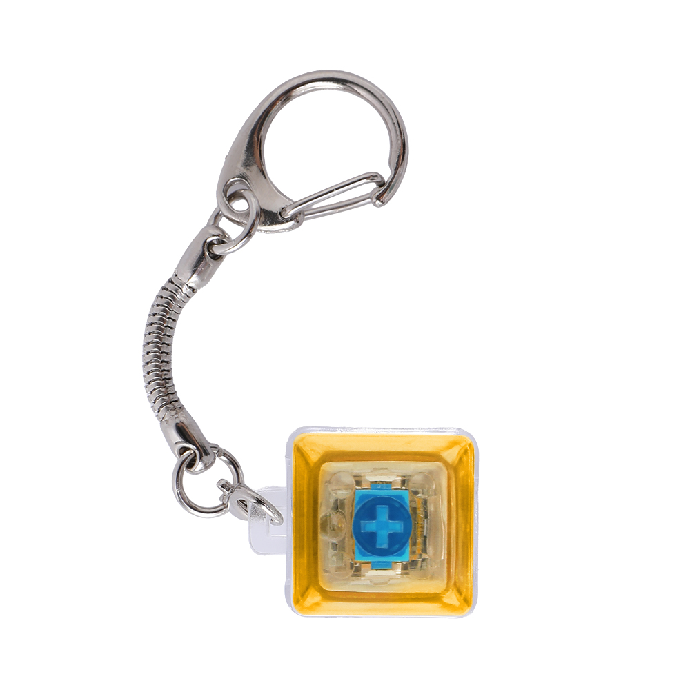 Light-Up Keyboard Keychain Fidget Toy - 1 Key, Transparent - OGGT0020-#f4aa06-4.jpg