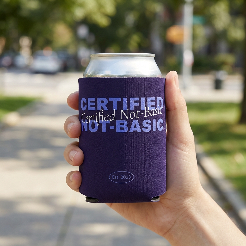 All-Over-Print Collapsible Neoprene Can Cooler – Fits 12 oz. Cans - HLTK0004-Wayo Sample-Scene.jpeg