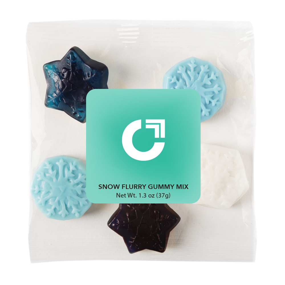 Winter Snowflake Gummies Snack Pack - 1.3 oz, Assorted Flavors - Wayo Product Image