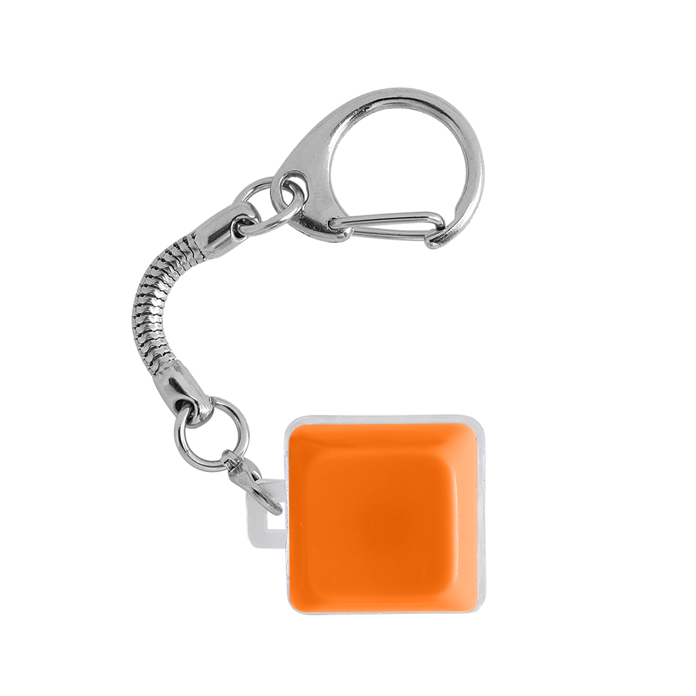 Light-Up Keyboard Keychain Fidget Toy - 1 Key, Opaque - OGGT0018-#ff7b22-4.jpg