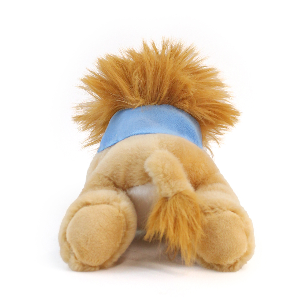 8.6“ Laying Down Plush Toy - Lion with Custom Bandana - OGGP0020-Wayo Sample-1.jpg