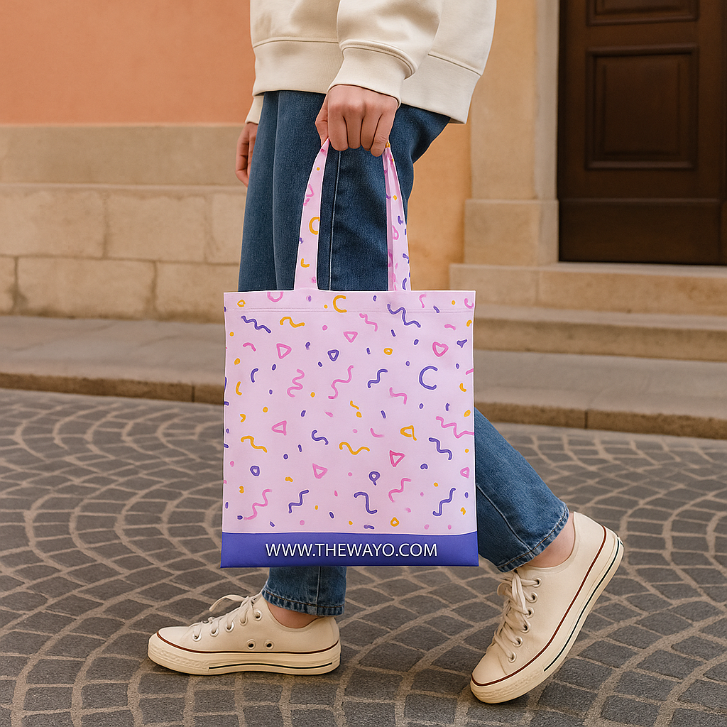 Everyday Ultralight Polyester Tote Bag with Inner Pocket - AABT0002-Lifestyle image.png