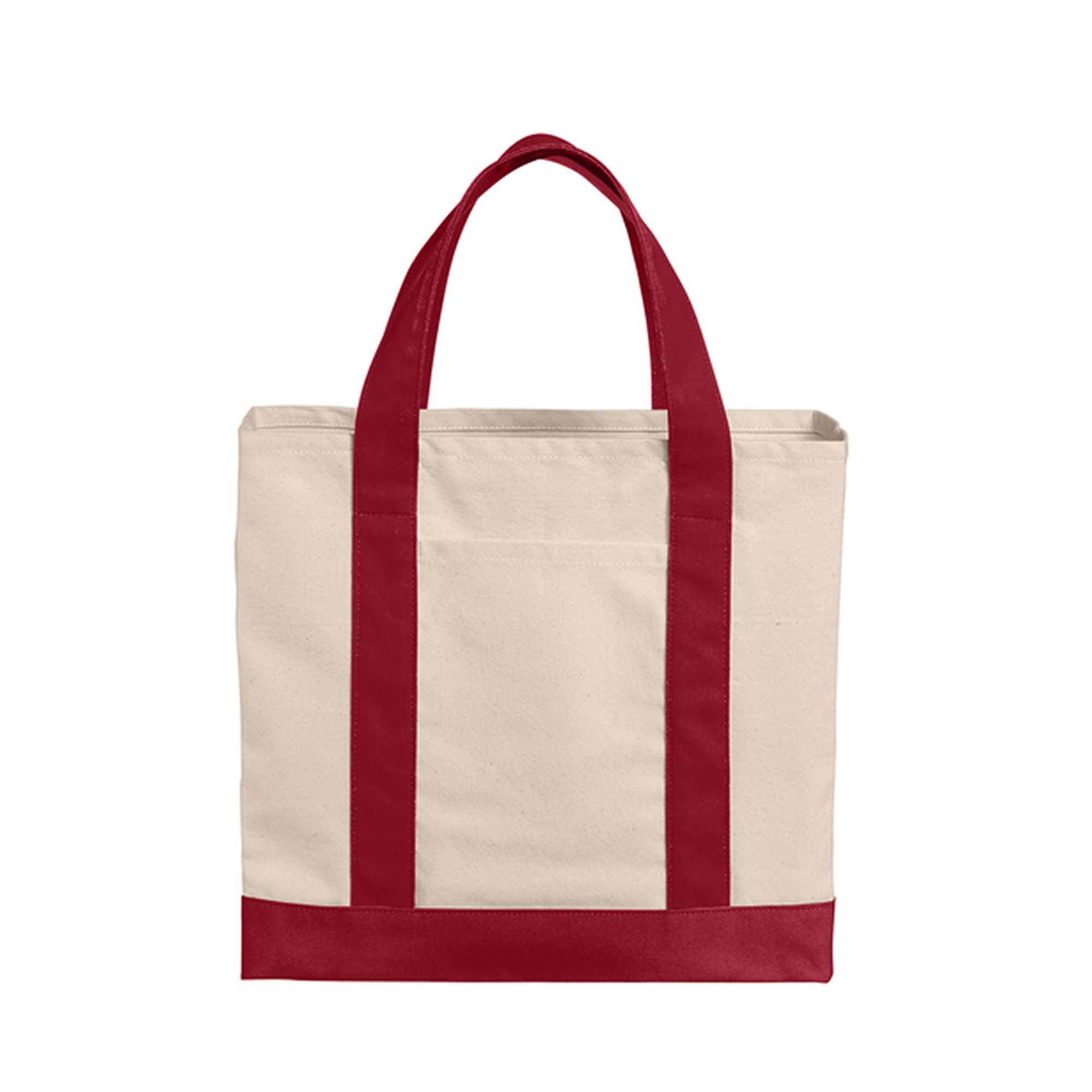 Port Authority® 12 oz. Midweight Two-Tone Canvas Tote - AABT0035-#8d2131-2.jpg