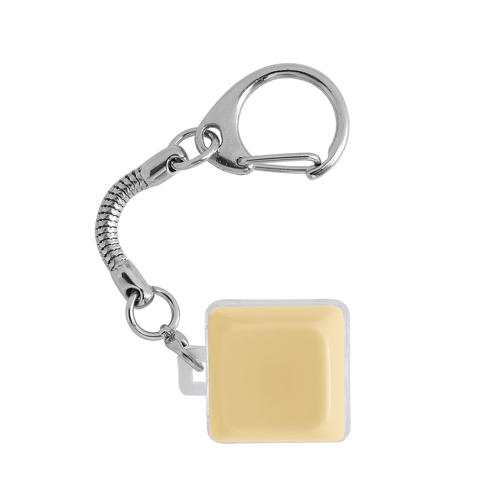 Light-Up Keyboard Keychain Fidget Toy - 1 Key, Opaque - OGGT0018-#f7e3b5-3.jpg