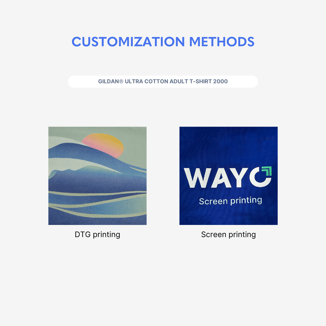 Gildan® Ultra Cotton Adult T-Shirt 2000 - Wayo Product Image