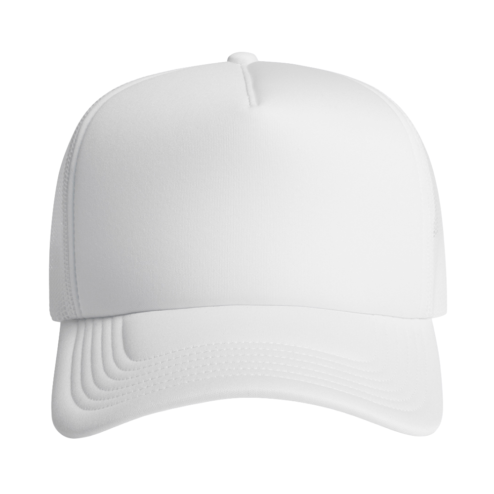 AS Colour Frame Foam Trucker Cap 1161 - AAAH0024-#ffffff-2.png