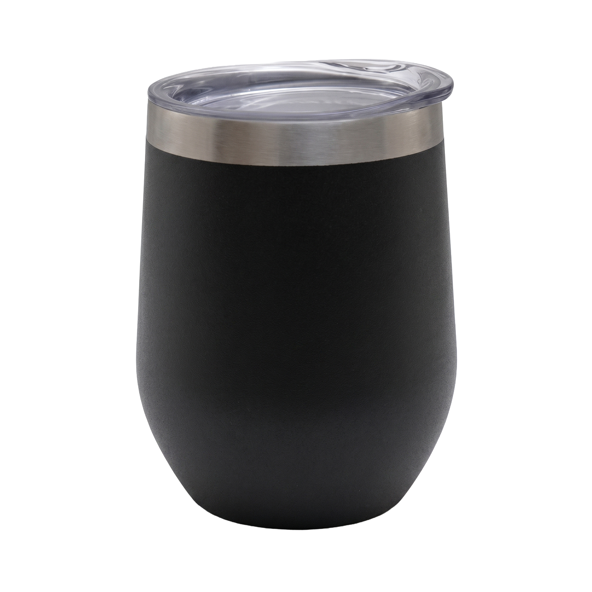 12 oz. Stainless Steel Wine Tumbler (Fast US Shipping) - HLDM0033-#000000-1.jpg