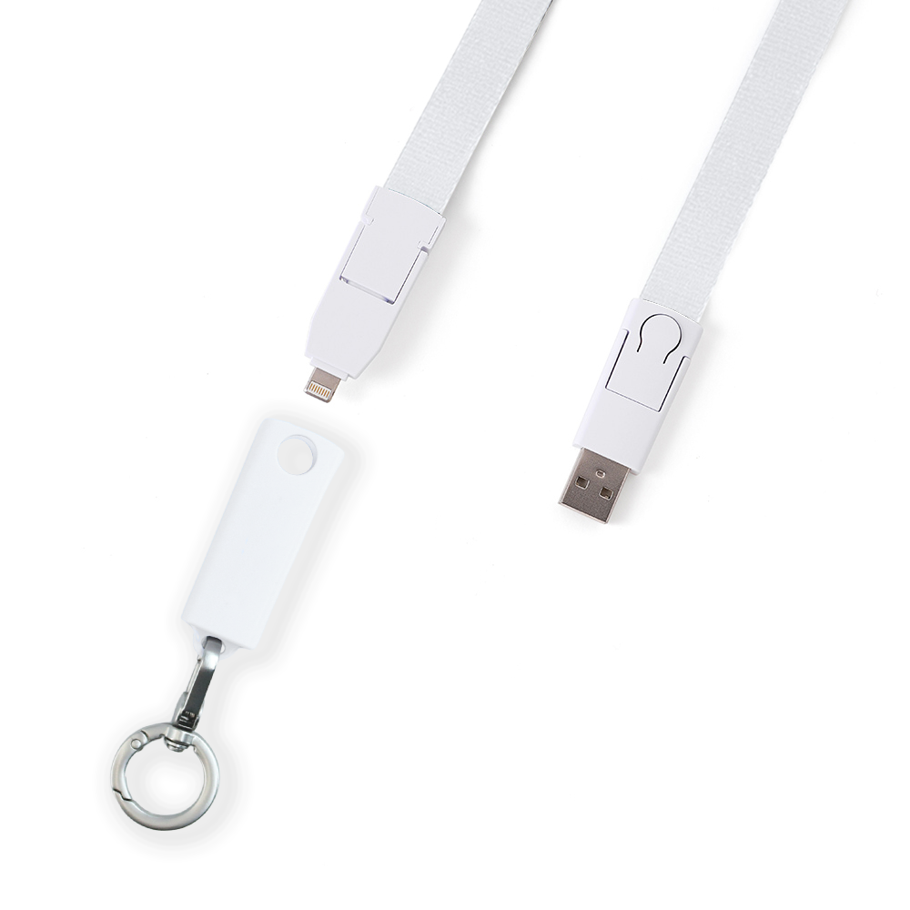 6-in-1 Charging Cord Phone Lanyard / Measuring Tape - TETC0001-#F1F1F2-2.jpg
