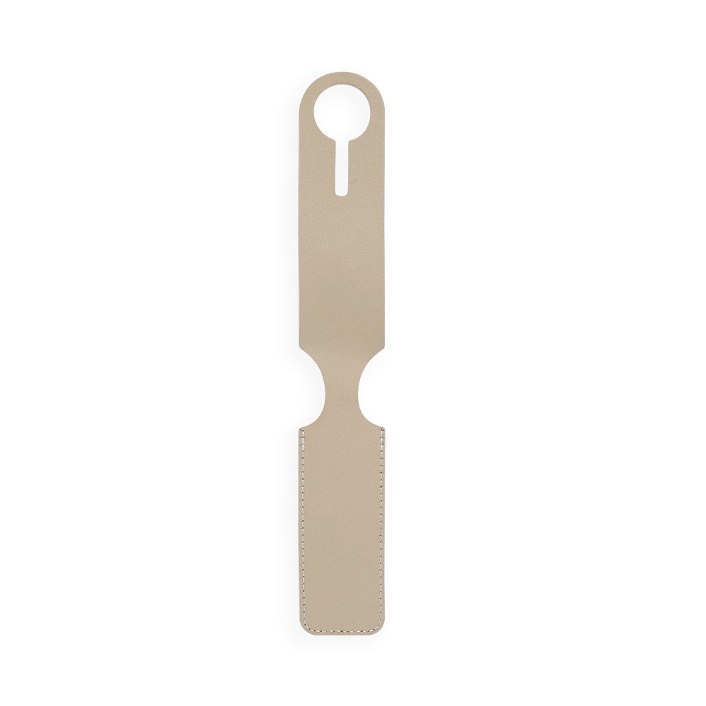 Slim Vegan Leather Luggage Tag - HLTT0001-#C8B797-5.jpg