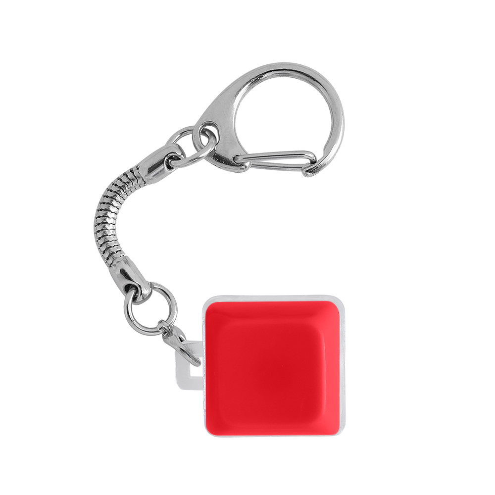 Light-Up Keyboard Keychain Fidget Toy - 1 Key, Opaque - OGGT0018-#ef2e3c-2.jpg