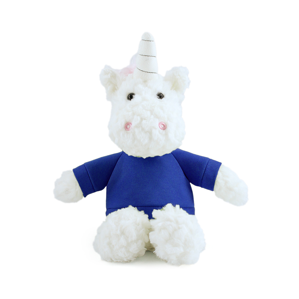 15" Fleece Friends Plush Toy - Unicorn with Custom Shirt - OGGP0016-#152F74-8.jpg