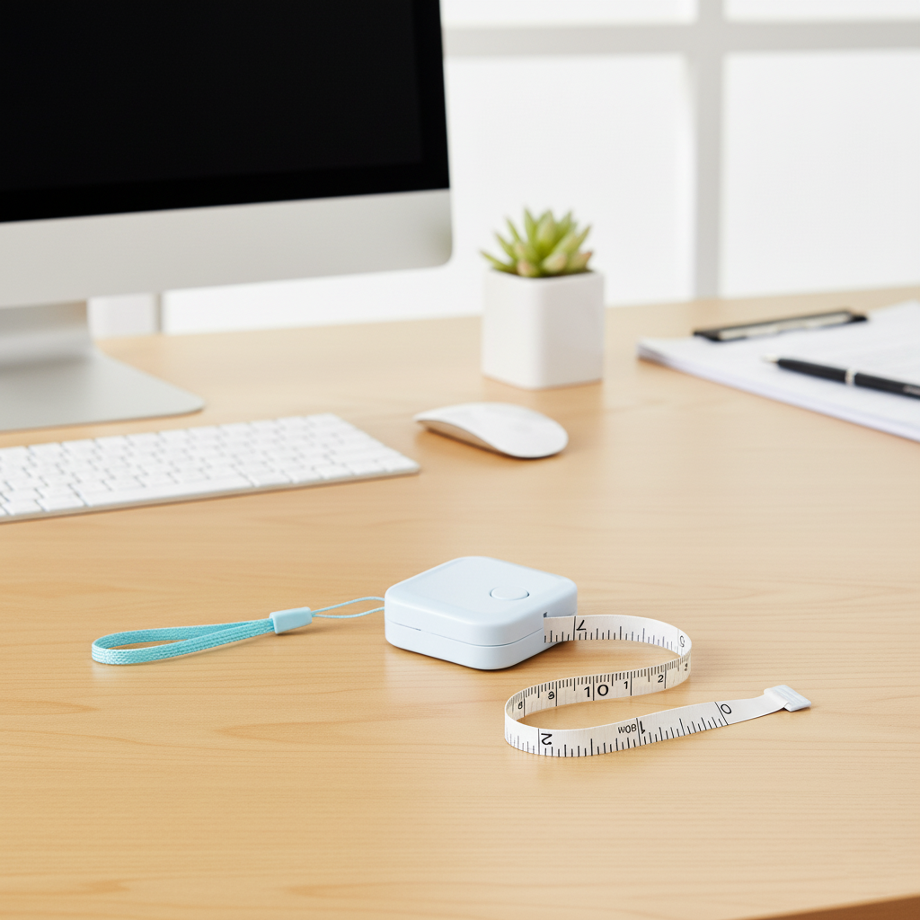 Mini Pastel Square Tape Measure Keychain - 60" - OGOS0003-Mini Pastel Square Tape Measure Keychain - 60".png