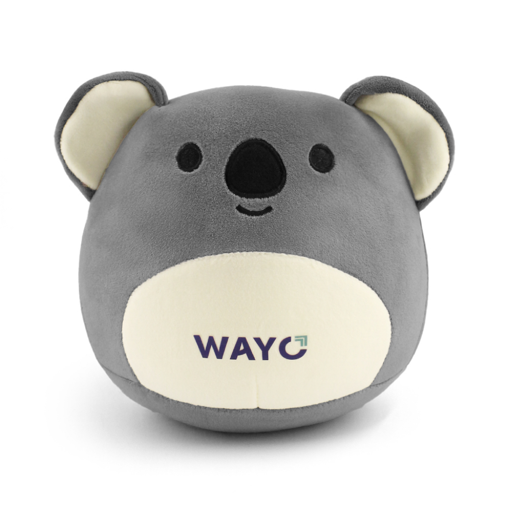 7.8" Round Marshmallow Plush Toy - Koala - Wayo Product Image