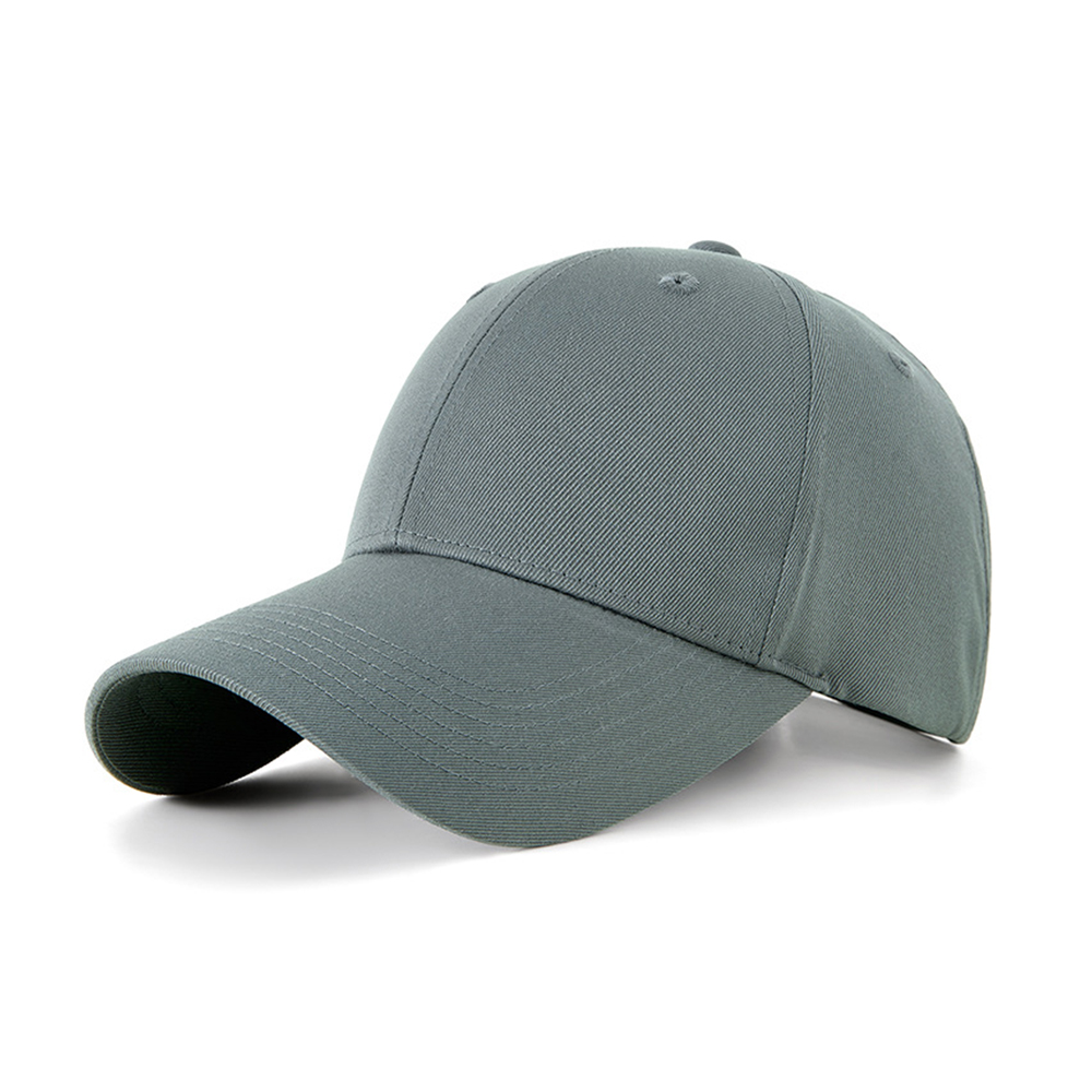 Basic Structured Baseball Cap - Polyester Blend - AAAH0022-#667170-6.jpg