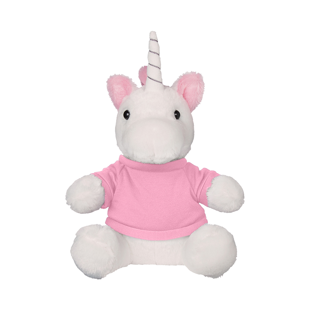 6" Sitting Unicorn Plushie with Clothing - OGGP0023-#fbafc9-15.jpg