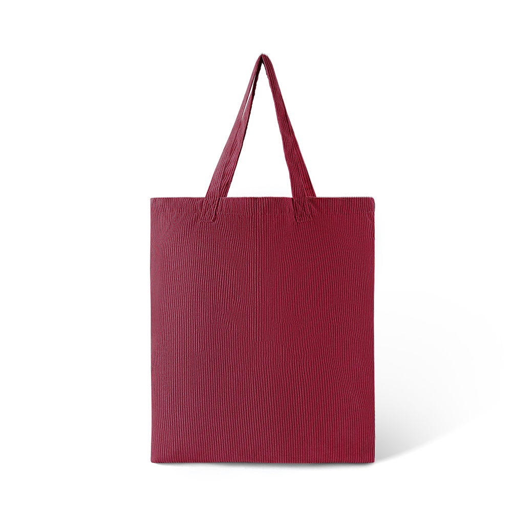 10 oz. 100% Cotton Double-Layer Corduroy Tote - AABT0025-#732B3C-5.jpg