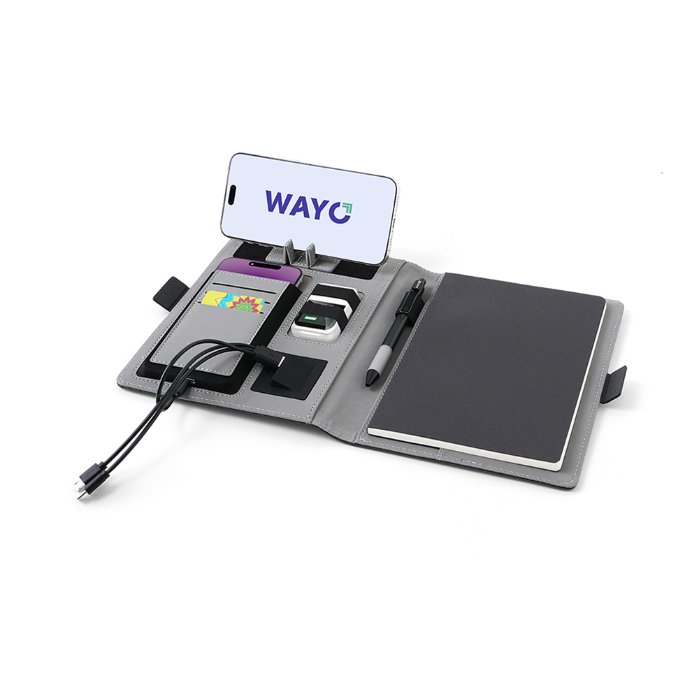 Wireless Charging A5 Notebook with Built-In Power Bank - OGON0012-Wayo Sample-Scene-1.jpg