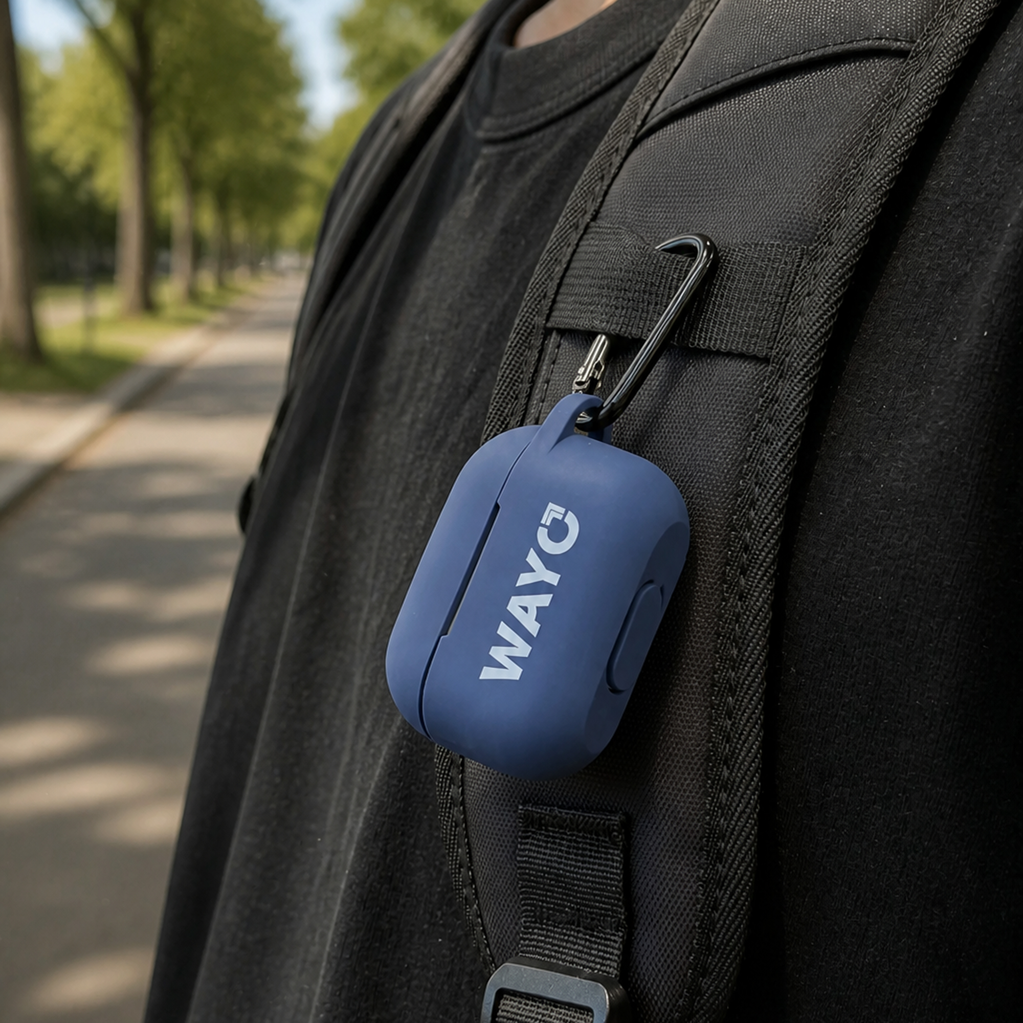 Silicone AirPods Pro 3 Case with Carabiner - TETA0013-Wayo Sample Scene.jpg