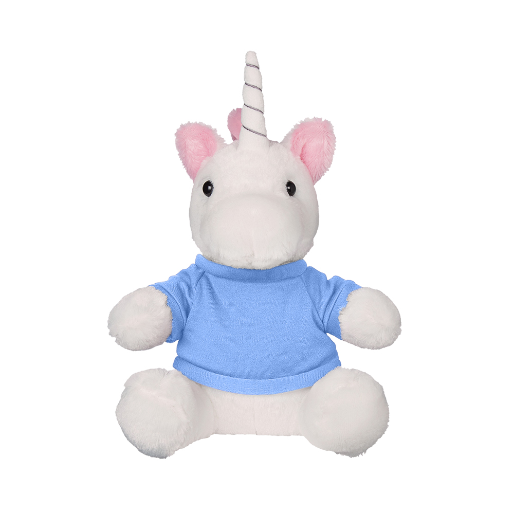 6" Sitting Unicorn Plushie with Clothing - OGGP0023-#99c6fd-10.jpg